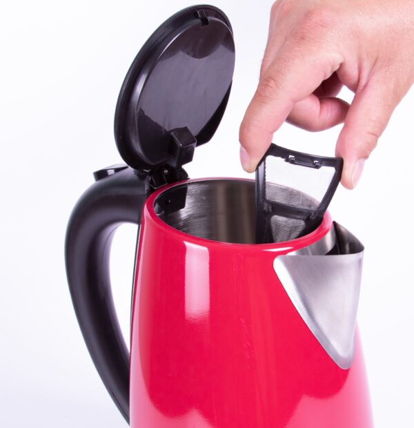 Hervidor VALORY VK 1000 INOX ROJO 1.7 LTS - Imagen 5