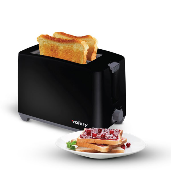Tostador de Pan VALORY VT 900 750W 2 PANES NEGRO Valory